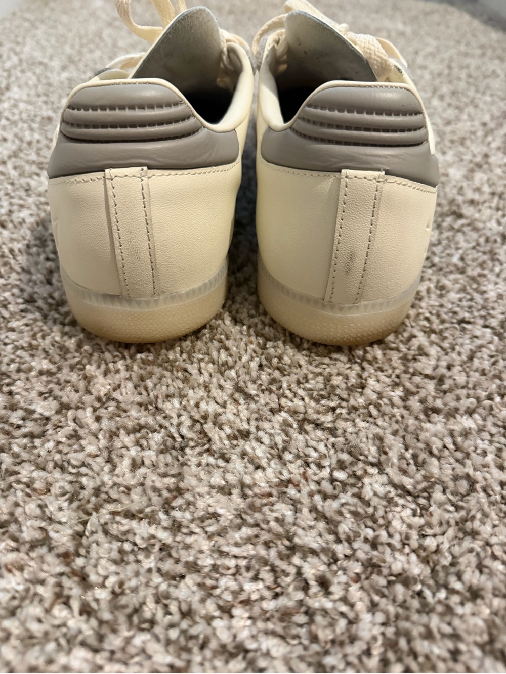 adidas samba x Lionel Messi Sneakers in Cream and Gray Suede FIFA SOCCER - Picture 4 of 8